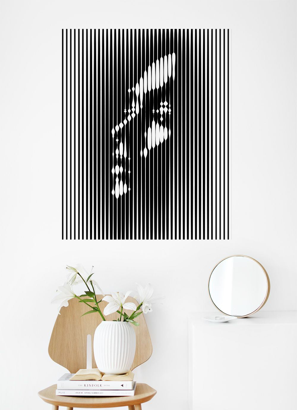 Beautiful Face Abstract Decal Abstract Wall Removable Room Décor