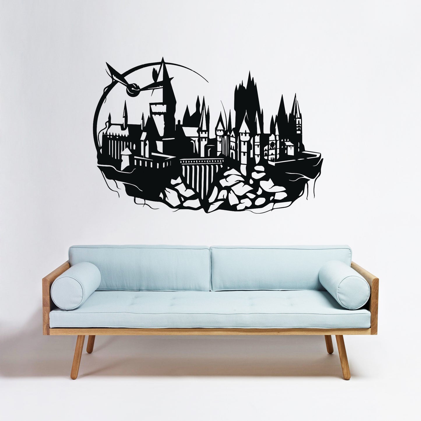 Magic Castle Wall Decal Sticker Wizard Witch Décor Kids Room Removable Decal