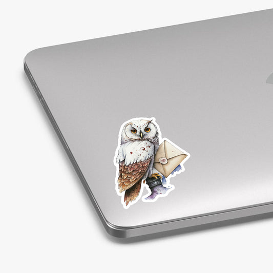 Magic Owl Wizard World Bumper Sticker Laptop Decal