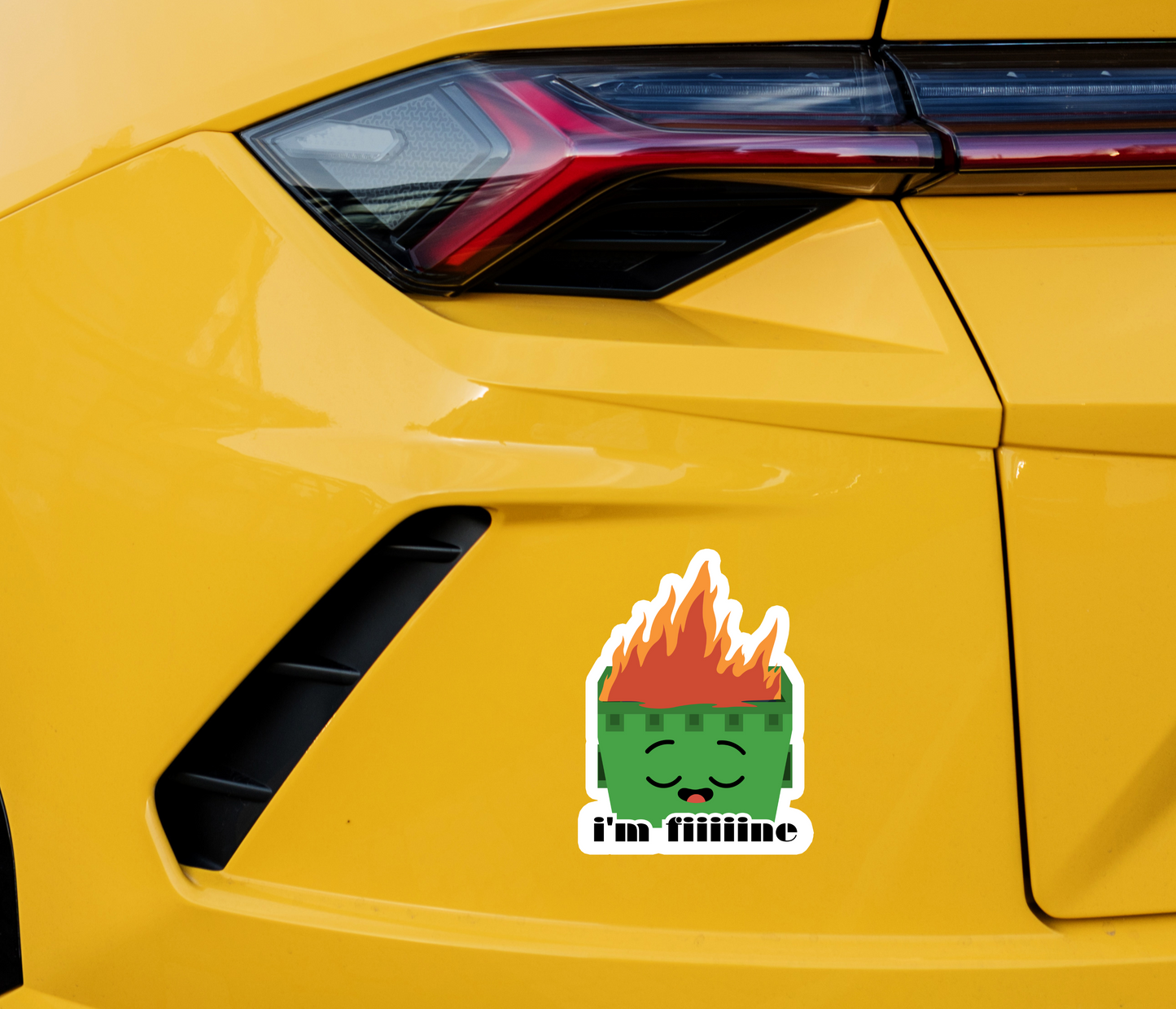 "I Got It" Dumpster Fire Bumper Laptop Sticker