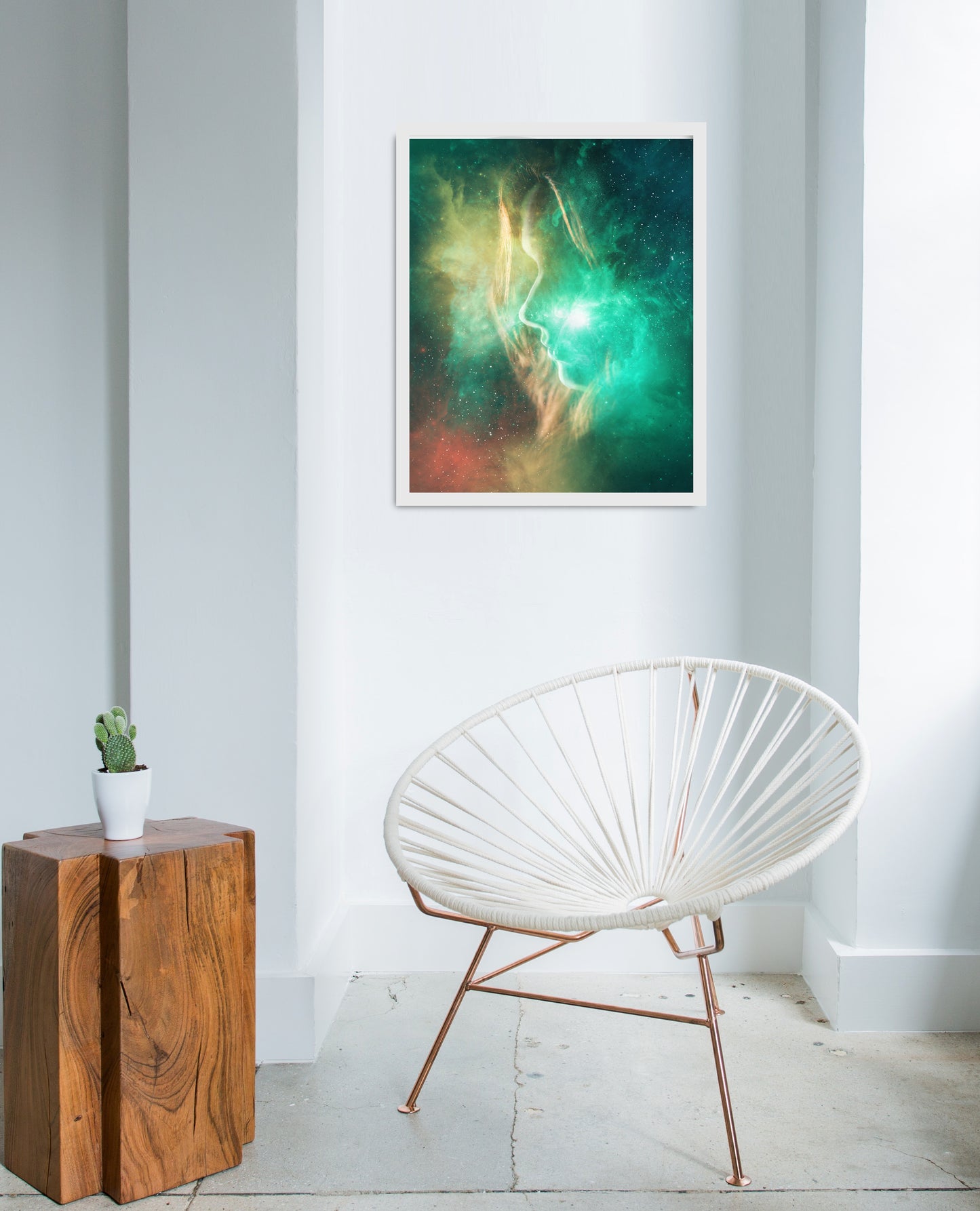 Space Wonderer Beautiful Girl Poster Wall Art Print Semi Matte